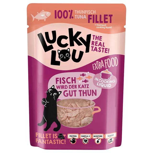 Lucky Lou Extra Food 12 x 70 g - kuřecí filet v želé