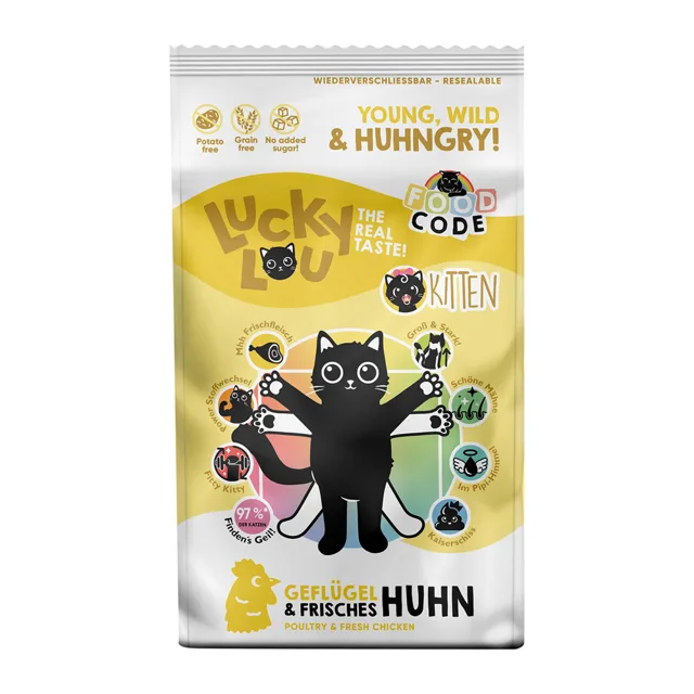 Lucky Lou Kitten drůbež a kuře - 1,7 kg