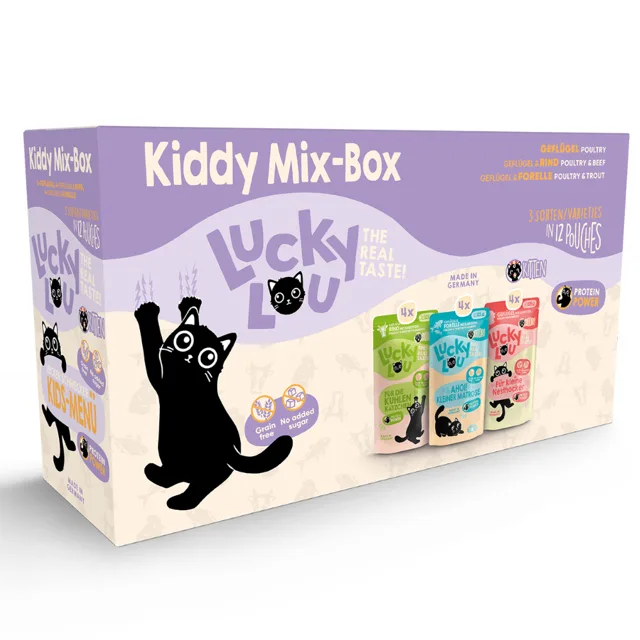Lucky Lou Kitten Mix 12 x 125 g - Mix I