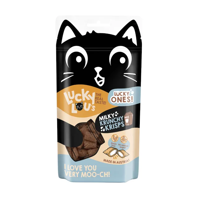 Lucky Lou Krunchy Krisps - výhodné balení: mléko (6 x 60 g)