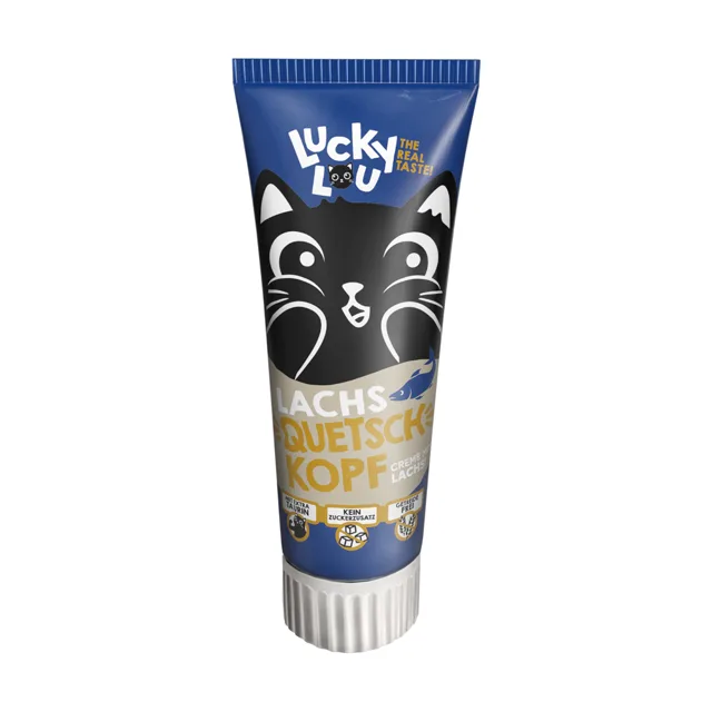 Lucky Lou Quetschkopf krém s lososem - výhodné balení: 2 ks (2 x 75 g)