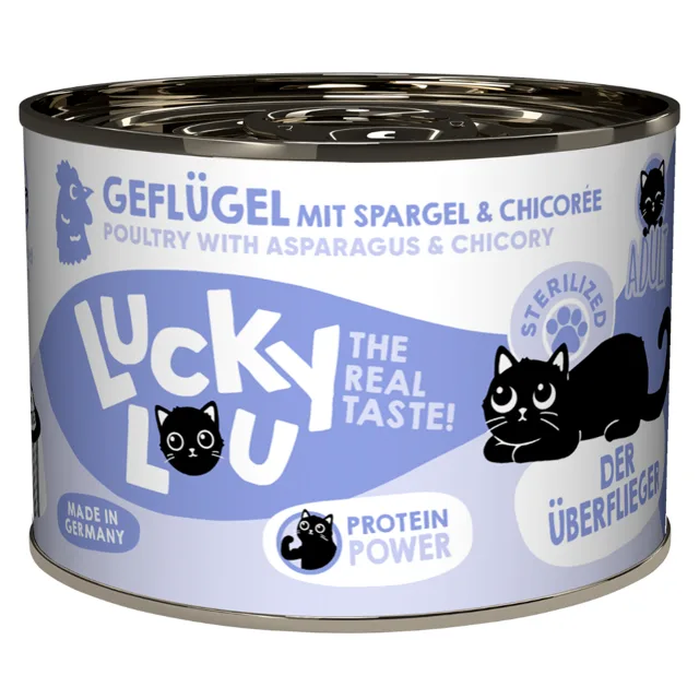 Lucky Lou Sterilized 6 x 200 g - drůbeží