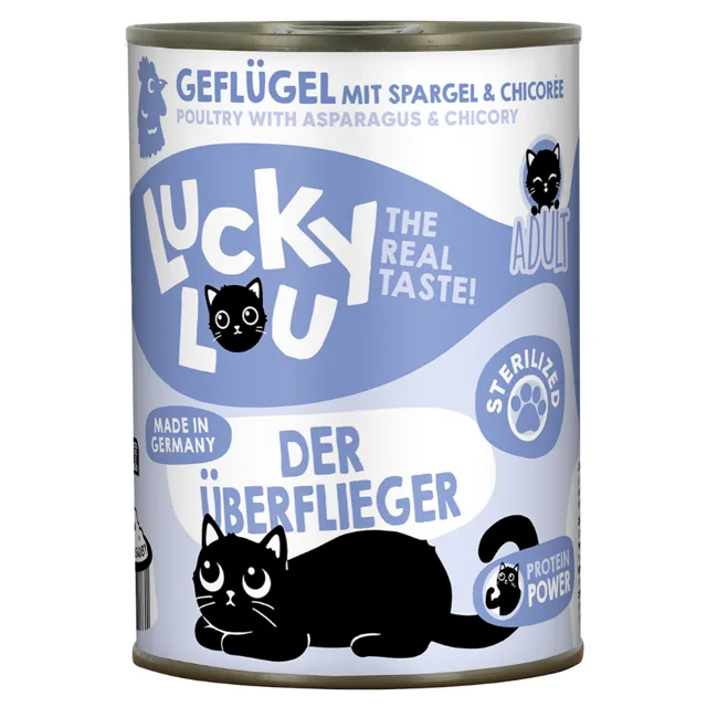 Lucky Lou Sterilized 6 x 400 g - drůbeží