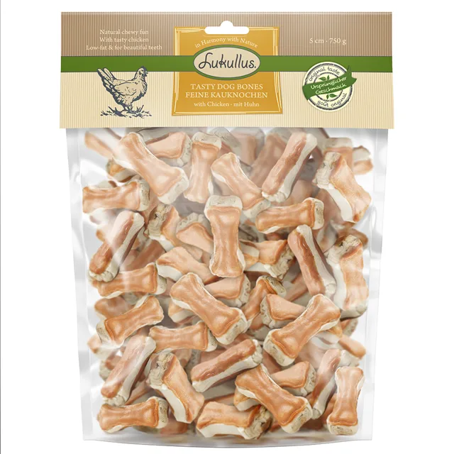 Lukullus Bigpacks žvýkací kost 750 g - kuřecí 5 cm