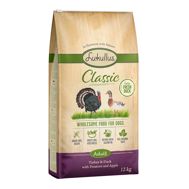 Lukullus Classic krůtí a kachna - 12 kg nová receptura