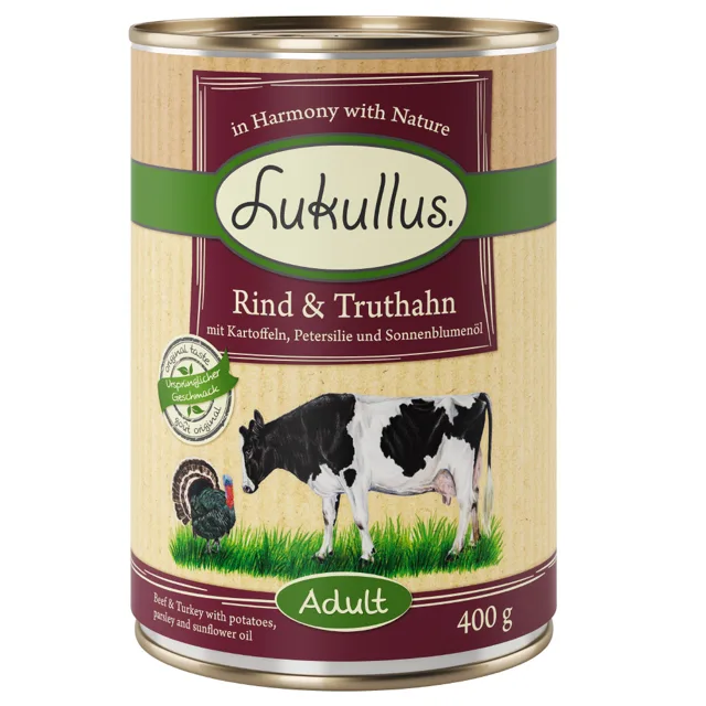 Lukullus hovězí & krůta - 6 x 800 g