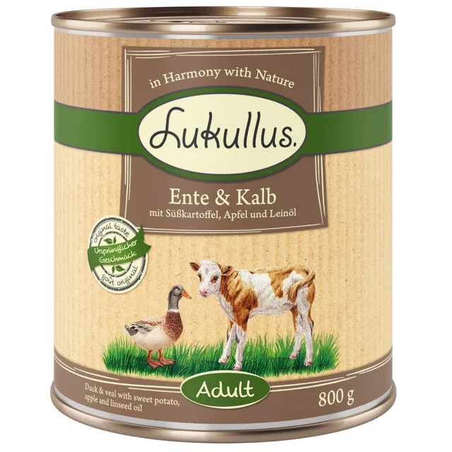 Lukullus kachna & telecí - 6 x 400 g