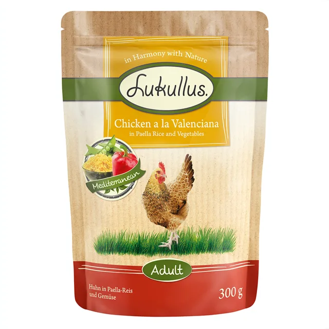 Lukullus kapsičky Paella s kuřecím a zeleninou 6 x 300 g Valenciana