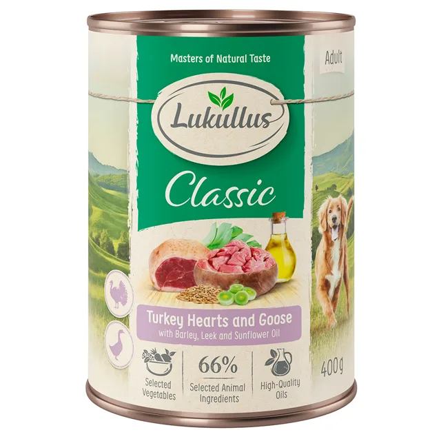 Lukullus krůtí srdce & husa - 6 x 400 g