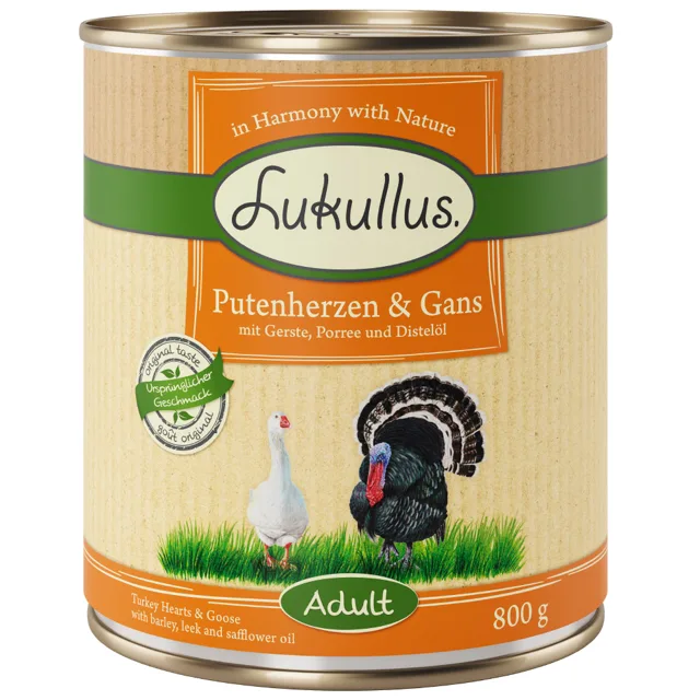 Lukullus krůtí srdce & husa - 6 x 800 g