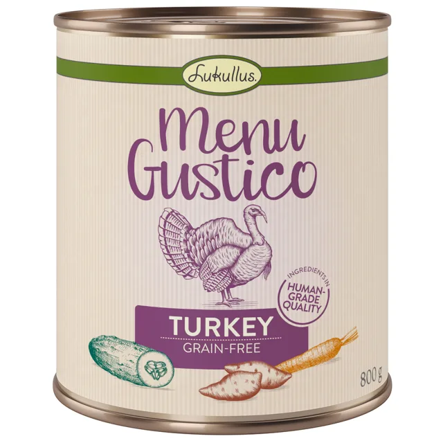 Lukullus Menu Gustico - krůtí s batáty, cuketou a mrkví - 6 x 800 g