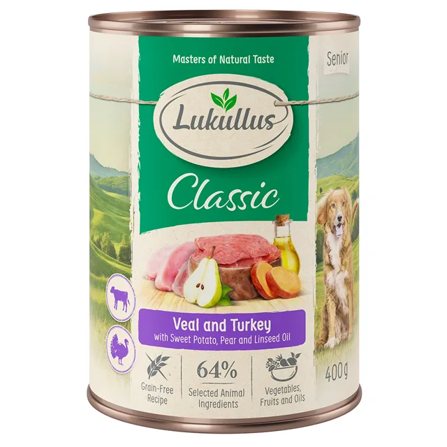 Lukullus Naturkost Senior bez obilovin 6 x 400 g