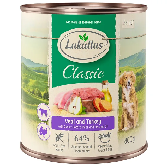 Lukullus Naturkost Senior bez obilovin 6 x 800 g