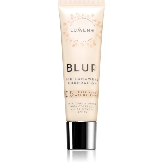 Lumene Blur 16h Longwear dlouhotrvající make-up SPF 15 odstín 0,5 Fair Nude (Neutral) 30 ml