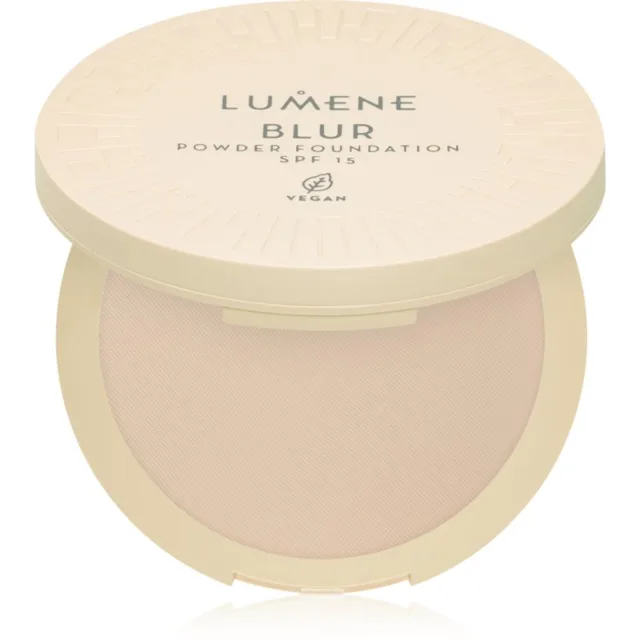 Lumene Blur kompaktní pudr a make-up 2 v 1 SPF 15 odstín No. 1 10 g