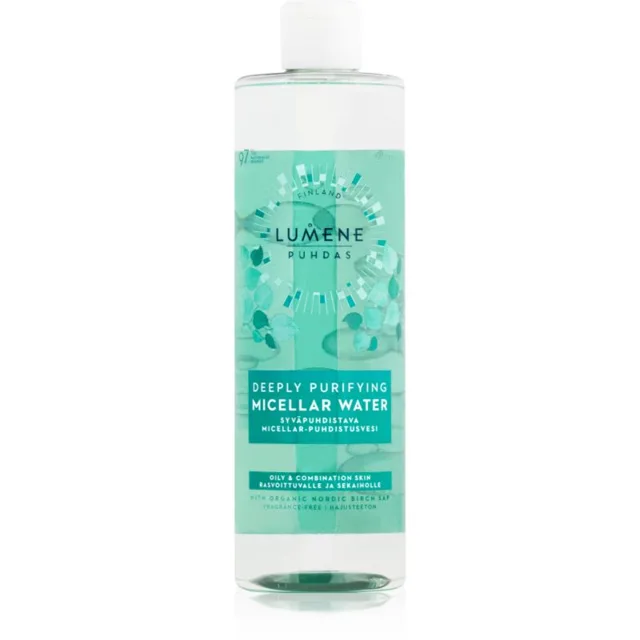 Lumene Deeply Purifying [PUHDAS] micelární voda pro mastnou a smíšenou pleť 400 ml