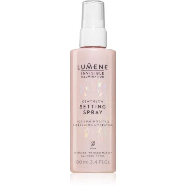Lumene Invisible Illumination Dewy Glow rozjasňující fixační sprej 100 ml