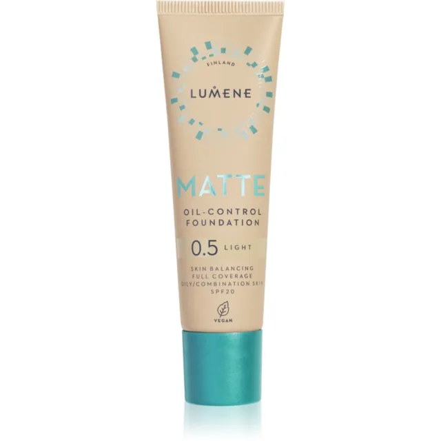 Lumene Matte Oil-Control matující make-up SPF 20 odstín 0,5 Fair Nude / Light 30 ml