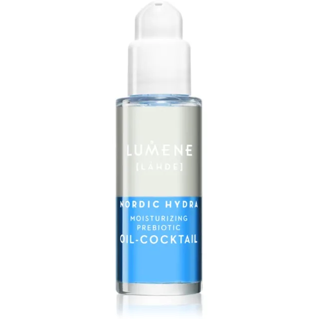 Lumene Nordic Hydra [LÄHDE] Moisturizing Prebiotic Oil-Cocktail dvoufázové sérum pro dehydratovanou suchou pleť 30 ml