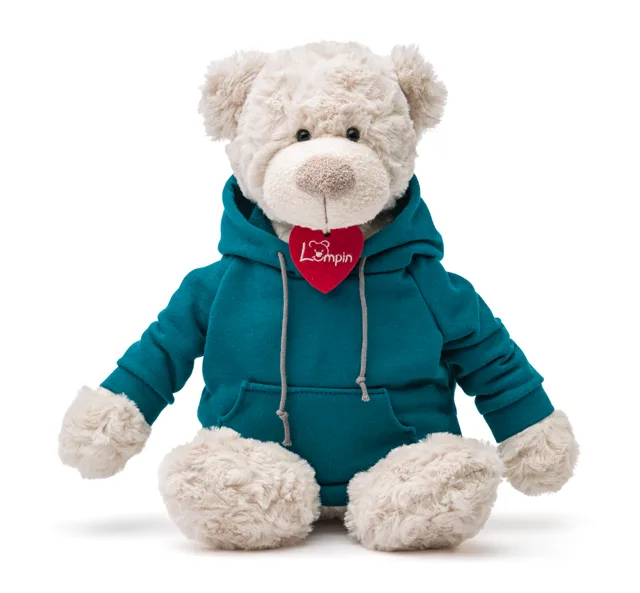 Lumpin Medvěd Spencer v modré mikině, 35 cm