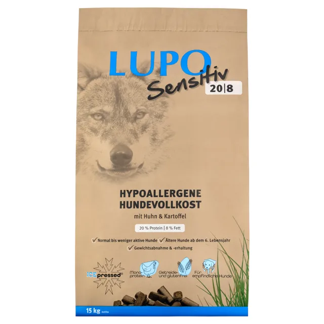 LUPO Sensitiv 20/8 - Výhodné balení 2 x 15 kg