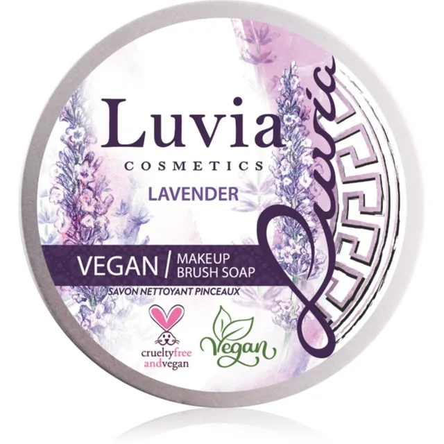 Luvia Cosmetics Lavender Brush Soap čisticí mýdlo pro kosmetické štětce 100 g