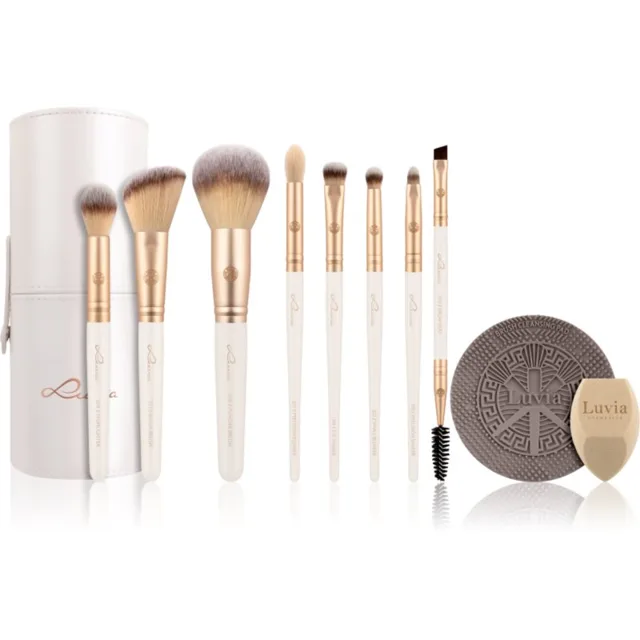 Luvia Cosmetics Prime Vegan sada štětců s pouzdrem Sparkling Wine