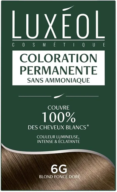 Luxéol LUXEOL COLORATION- Permanentní barva na vlasy 6G Tmavě zlatá blond