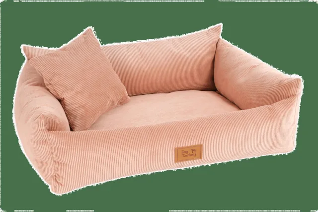 Luxusní pelíšek pro psy Dog Fantasy Sofa Haven starorůžový 120×85 cm