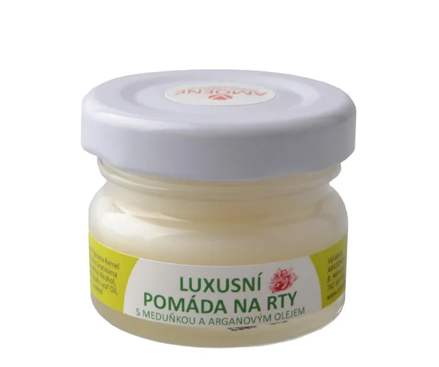 Luxusní pomáda na rty s meduňkou a arganovým olejem Amoené - 30 ml (0128400M30) + dárek zdarma