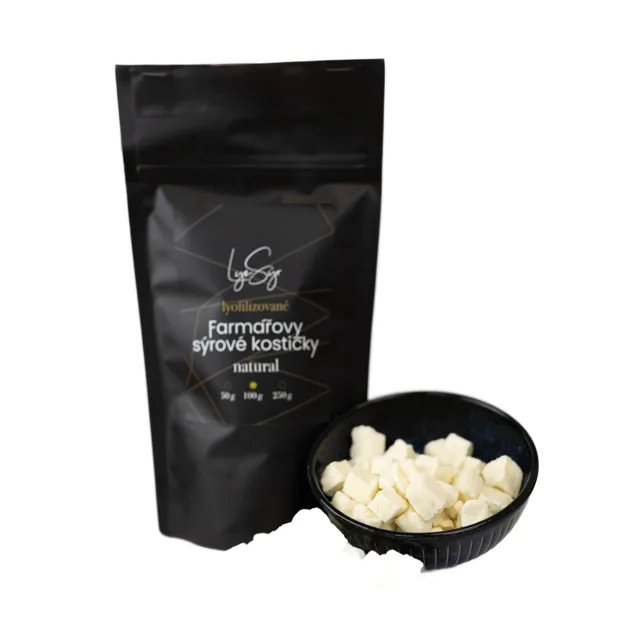 Lyopotraviny Farmářovy sýrové kostičky - Natural, 50 g
