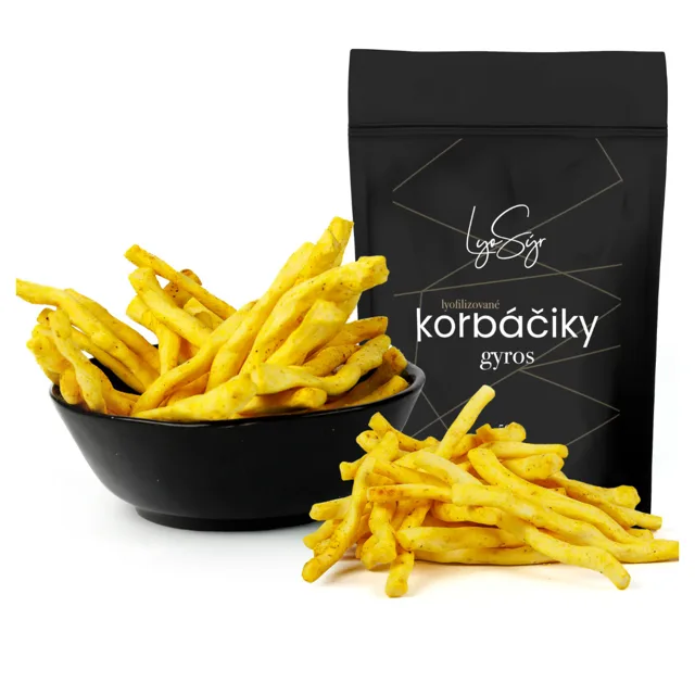 Lyopotraviny Lyofilizované korbáčiky - gyros, 250 g