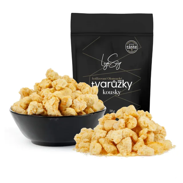 Lyopotraviny Olomoucké tvarůžky lyofilizované (sušeno mrazem) - Kousky, 500 g