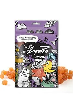 Lyopro Mňau Poch. Sušené Měkké Kuřecí Kostky 70g