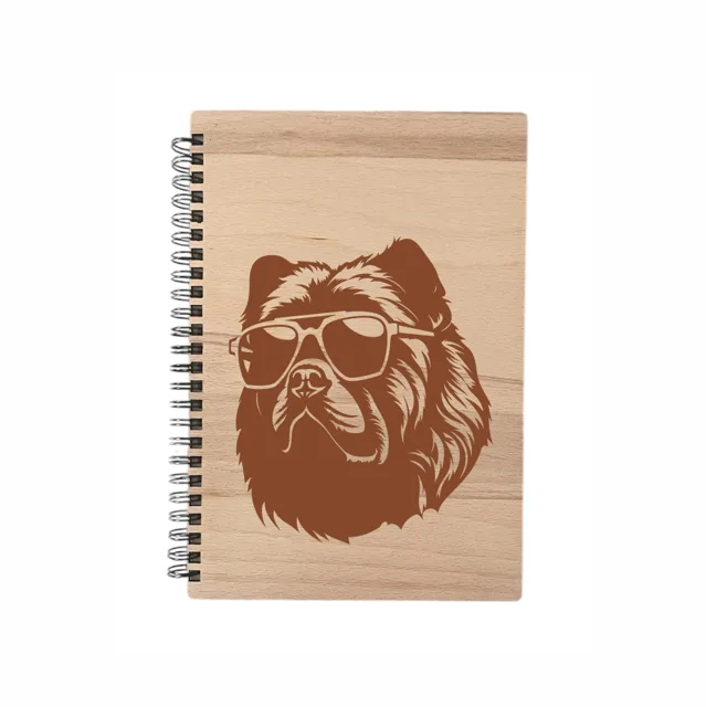 MA-NU Notýsek A5 brýle - bílý papír Čau-čau