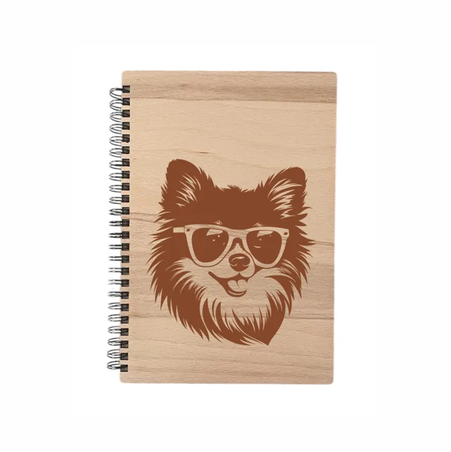 MA-NU Notýsek A5 brýle - bílý papír Pomeranian