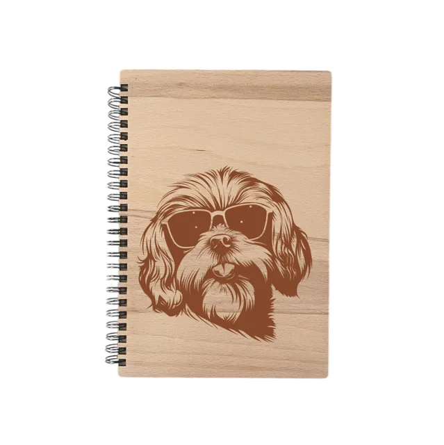 MA-NU Notýsek A5 brýle - bílý papír Shih-tzu
