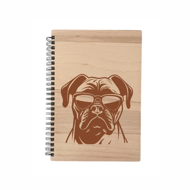 MA-NU Notýsek A5 brýle - linkovaný papír Bull mastiff