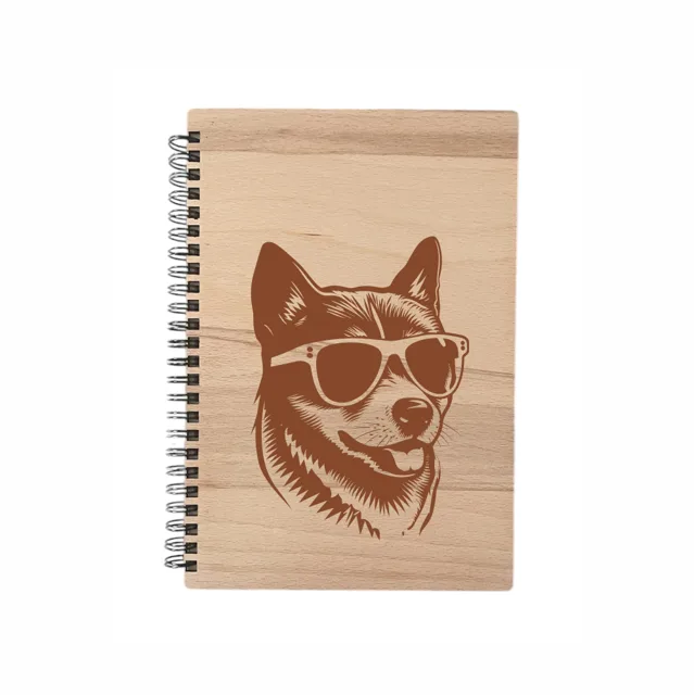 MA-NU Notýsek A5 brýle - linkovaný papír Shiba-Inu
