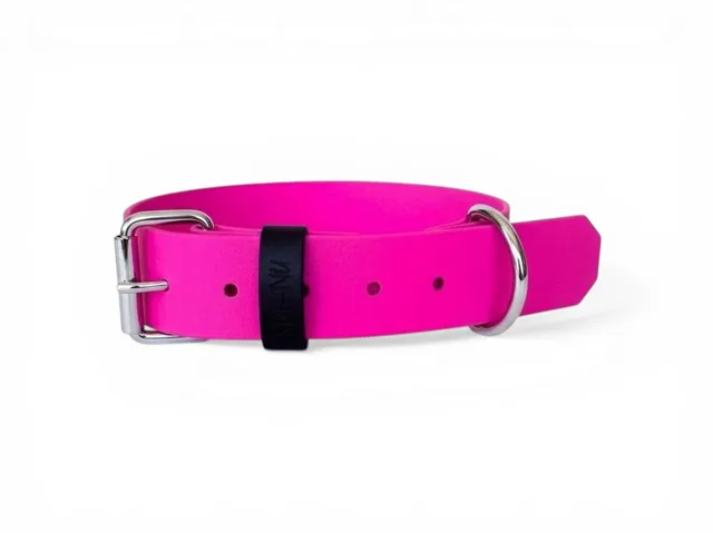 MA-NU Obojek Pink Freak, Růžový, Kování: Chrom, Obvod: 30 - 40 cm, Šířka: 2,5 cm