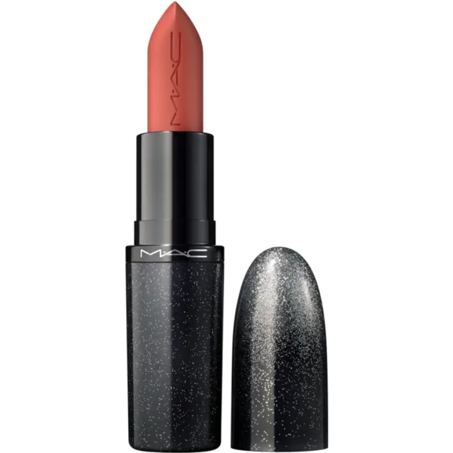 MAC Cosmetics Holiday MACximal Satin Lipstick saténová rtěnka odstín Café Mocha Latte 3.5 g