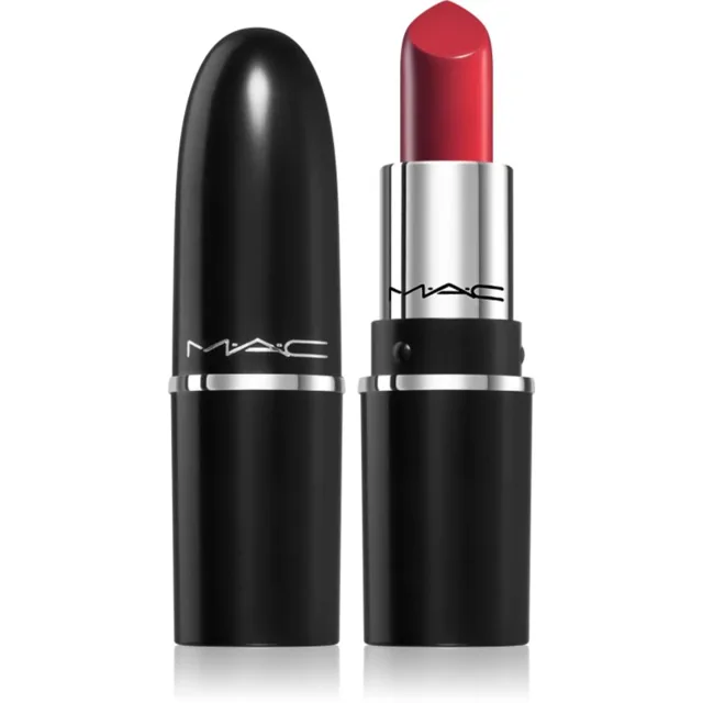 MAC Cosmetics MACximal Mini Silky Matte Lipstick matná rtěnka odstín Ruby Woo 1.7 g