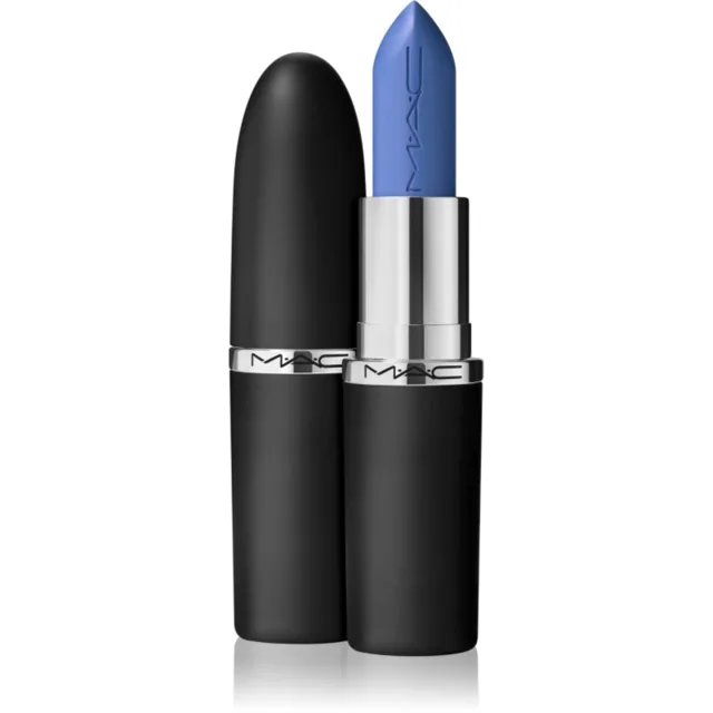 MAC Cosmetics MACximal Sleek Satin Lipstick krémová hydratační rtěnka odstín Tilted Denim 3.5 g