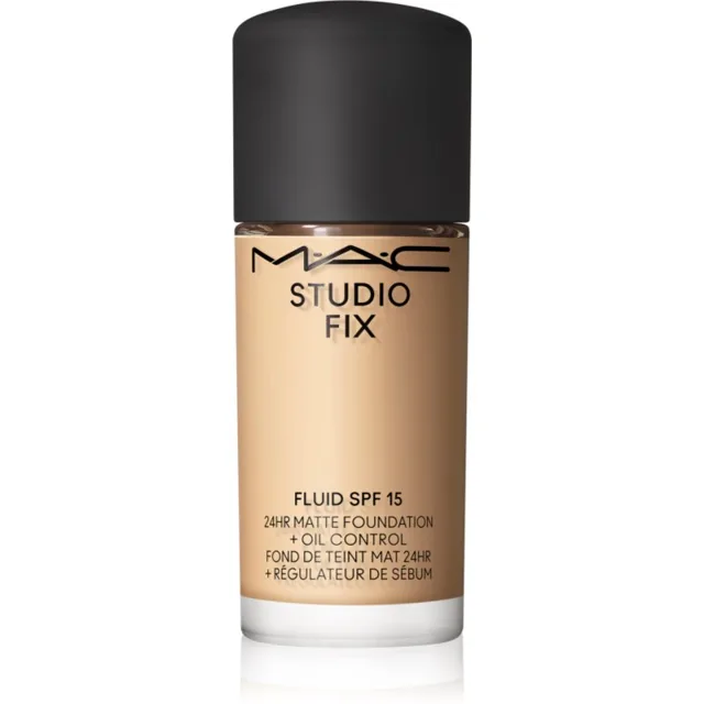 MAC Cosmetics Mini Studio Fix Fluid SPF 15 24HR Matte Foundation + Oil Control matující make-up SPF 15 odstín NC17 15 ml