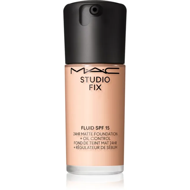 MAC Cosmetics Studio Fix Fluid SPF 15 24HR Matte Foundation + Oil Control matující make-up SPF 15 odstín N18 30 ml