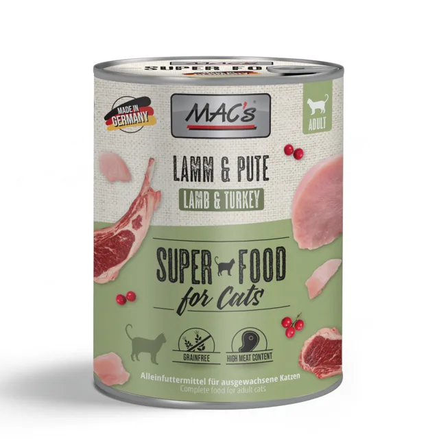 MAC's Cat 6 x 800 g - jehněčí a krůtí