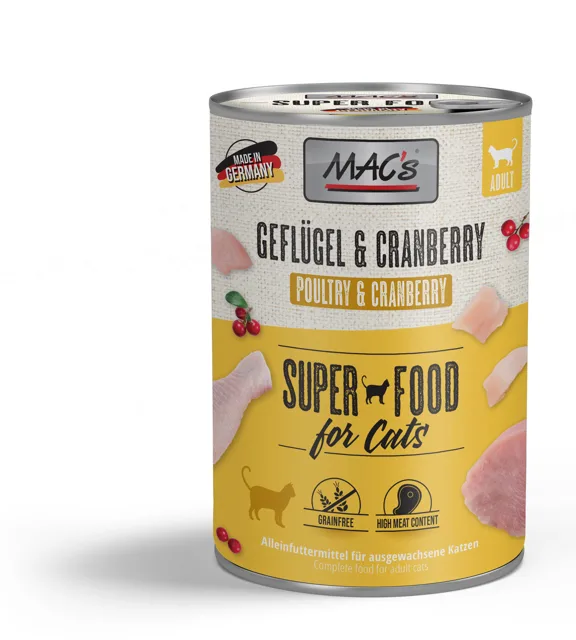 Mac´s Cat Konz. Drůbeží/Brusinky - 200g