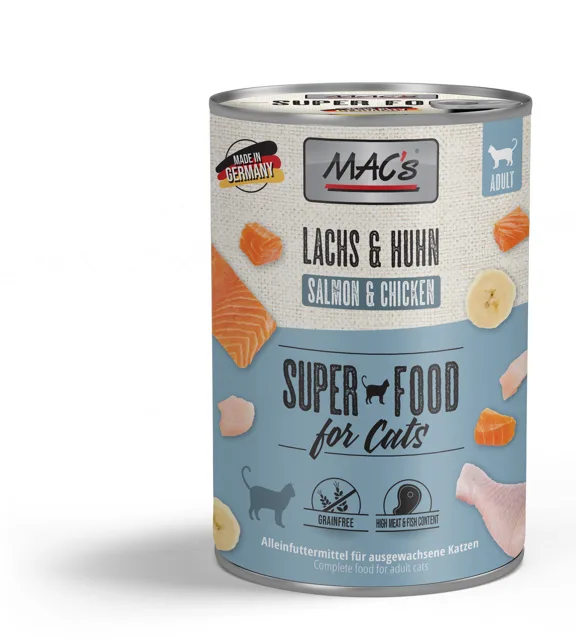 Mac´s Cat Konz. Losos/Kuře - 800g