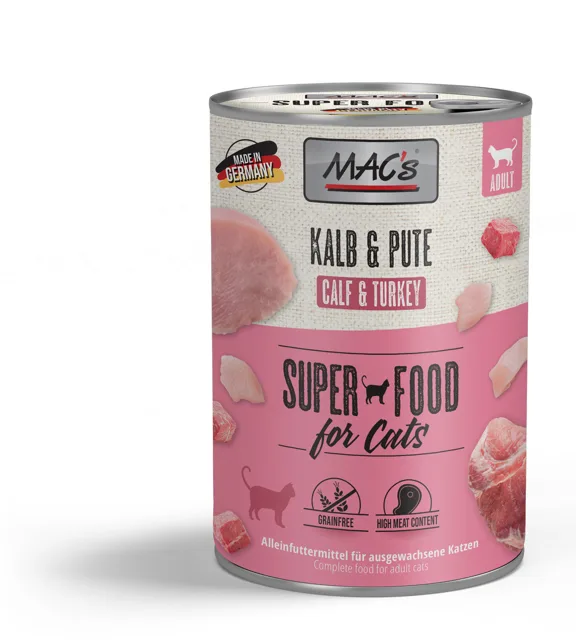 Mac´s Cat Konz. Telecí/Krůtí - 400g