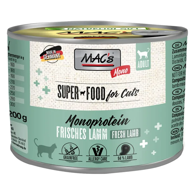 MAC's Cat Mono Sensitive 12 x 200 g - Krůtí